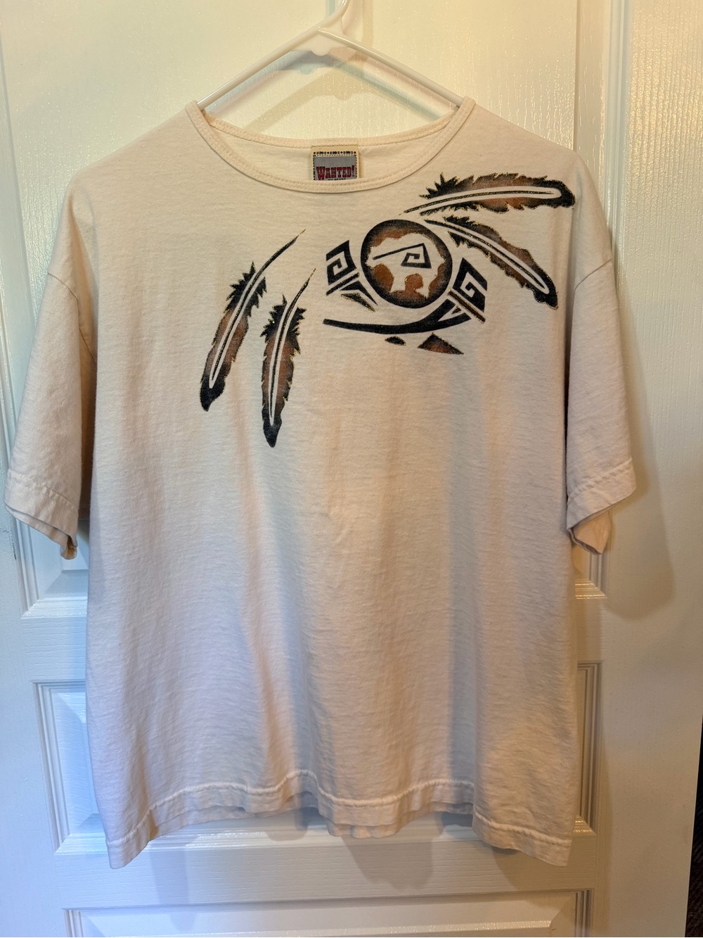 Vintage Graphic Indian Tee - excellent quality size Large